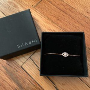 SHASHI Evil Eye Bracelet Rose Gold